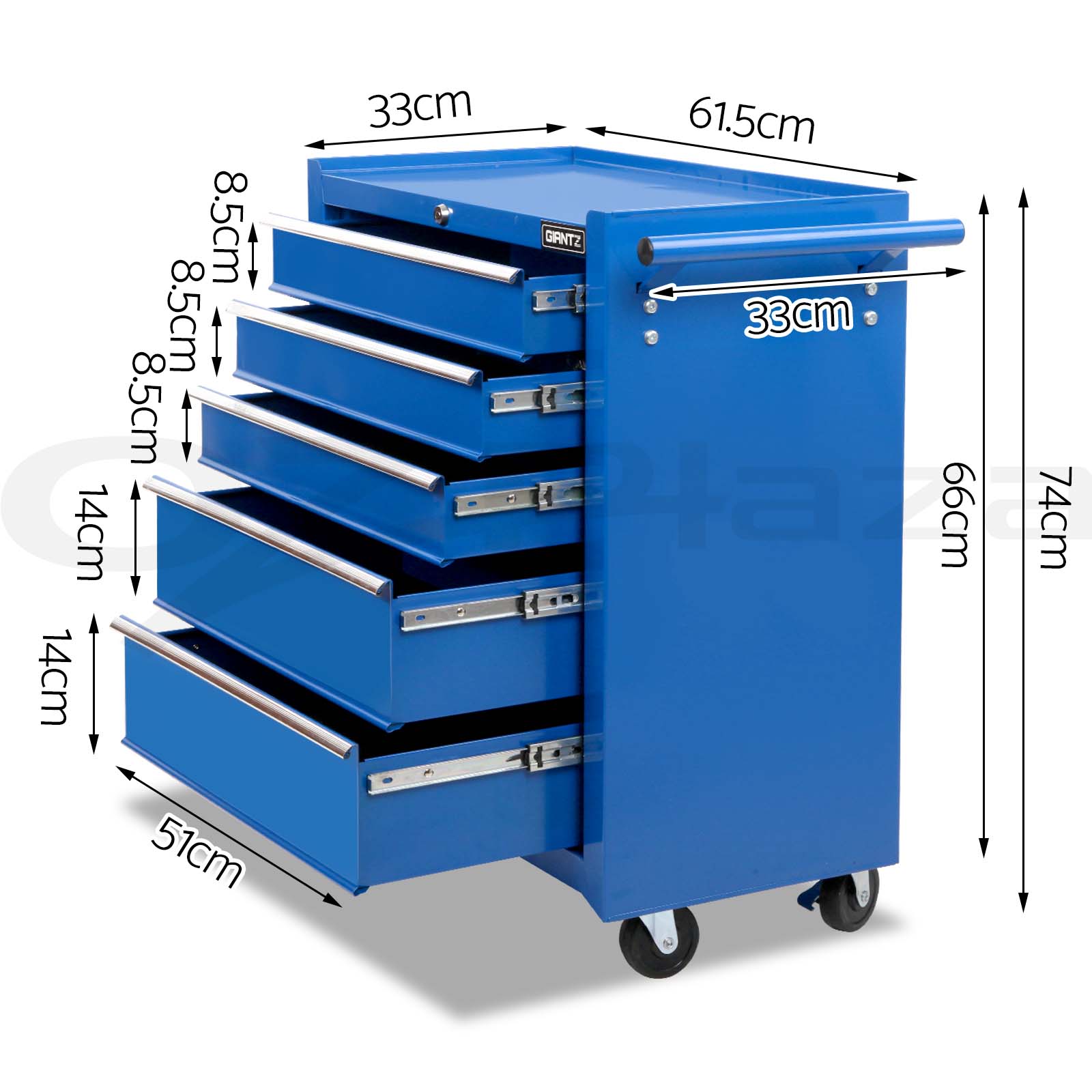Giantz 3-17 Drawers Tool Box Chest Cabinet Trolley Toolbox Garage Storage Boxes - Picture 50 of 88