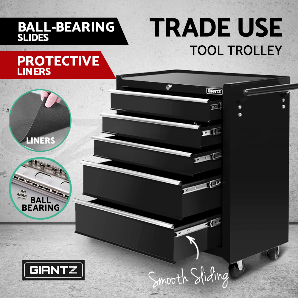Giantz 5/9/14 Drawers Tool Box Chest Toolbox Cabinet Trolley Garage Storage Box - Picture 35 of 81