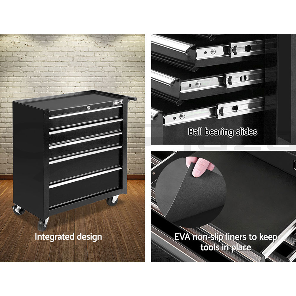 Giantz 5-7 Drawer Tool Box Trolley Cabinet Storage Cart Garage Toolbox Organiser - Picture 13 of 80