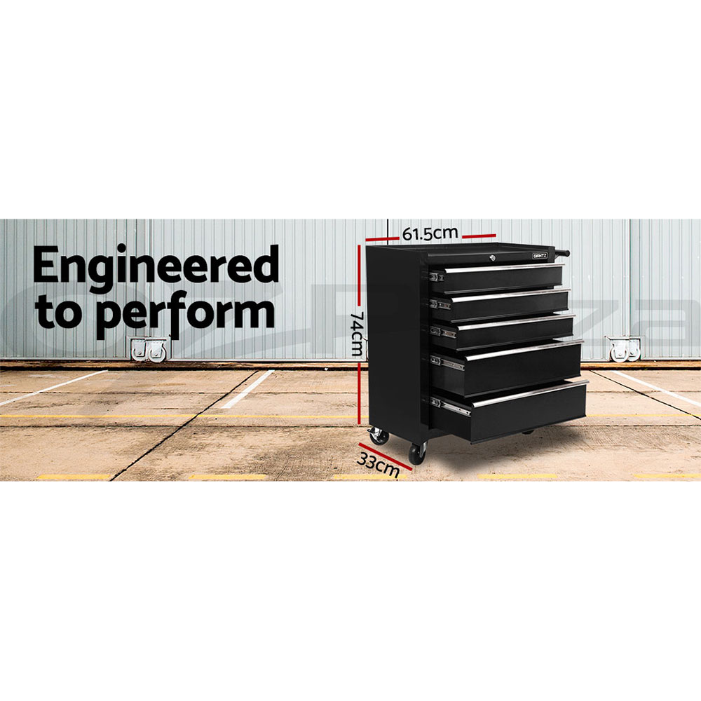 Giantz 5-7 Drawer Tool Box Trolley Cabinet Storage Cart Garage Toolbox Organiser - Picture 16 of 80
