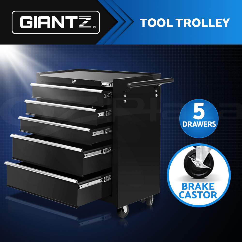 Giantz 5-7 Drawer Tool Box Trolley Cabinet Storage Cart Garage Toolbox Organiser - Picture 12 of 80