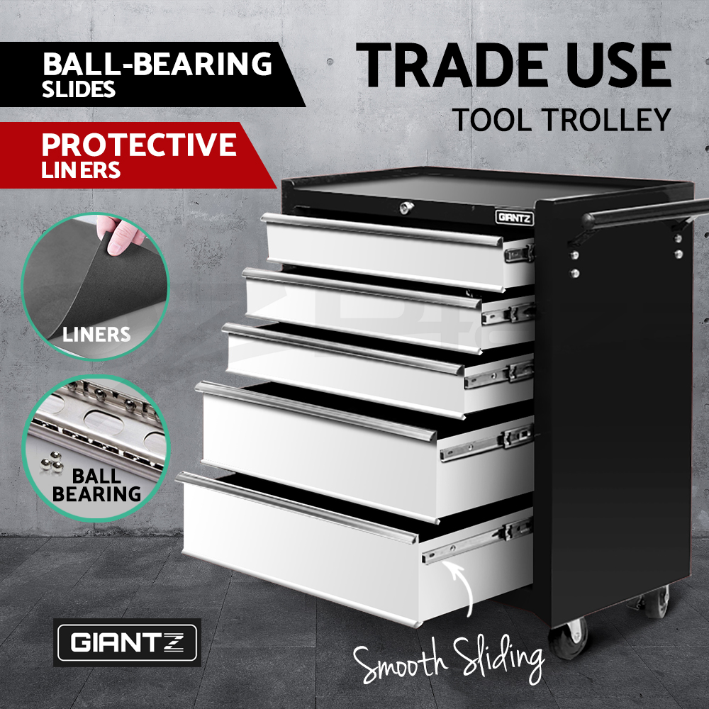 Giantz 5/9/14 Drawers Tool Box Chest Toolbox Cabinet Trolley Garage Storage Box - Picture 40 of 81