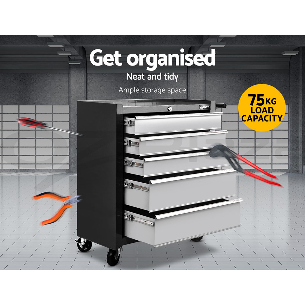 Giantz 5/9/14 Drawers Tool Box Chest Toolbox Cabinet Trolley Garage Storage Box - Picture 41 of 81