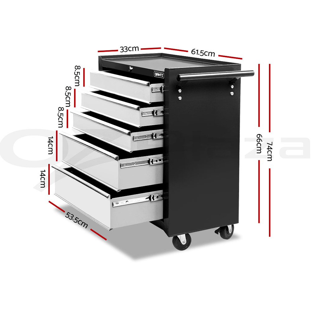 Giantz 5/9/14 Drawers Tool Box Chest Toolbox Cabinet Trolley Garage Storage Box - Picture 45 of 81