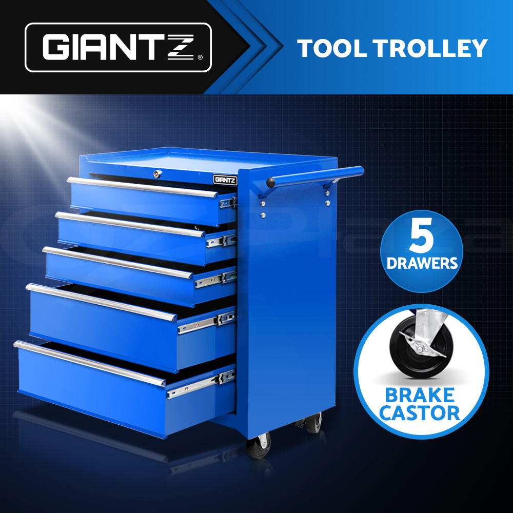 Giantz 5-7 Drawer Tool Box Trolley Cabinet Storage Cart Garage Toolbox Organiser - Picture 24 of 80