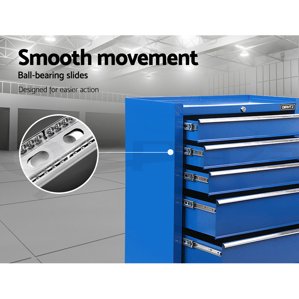 Giantz 5/9/14 Drawers Tool Box Chest Toolbox Cabinet Trolley Garage Storage Box - Picture 49 of 81