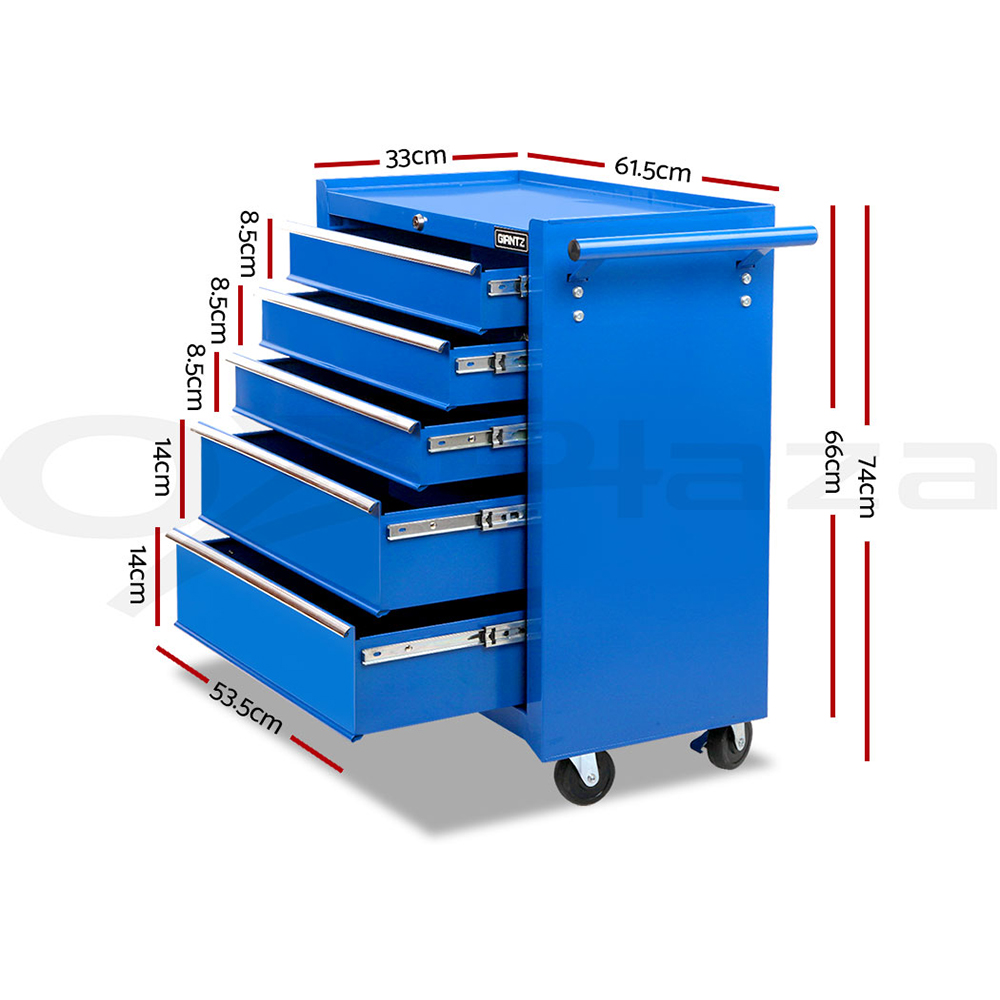 Giantz 5/9/14 Drawers Tool Box Chest Toolbox Cabinet Trolley Garage Storage Box - Picture 51 of 81