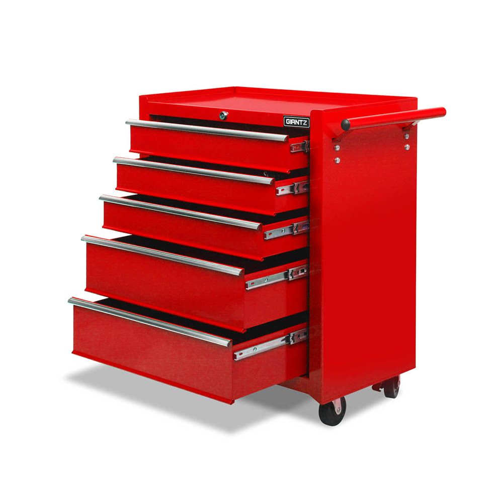 Giantz 5-7 Drawer Tool Box Trolley Cabinet Storage Cart Garage Toolbox Organiser - Picture 35 of 80