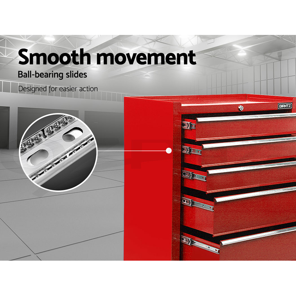 Giantz 5/9/14 Drawers Tool Box Chest Toolbox Cabinet Trolley Garage Storage Box - Picture 55 of 81