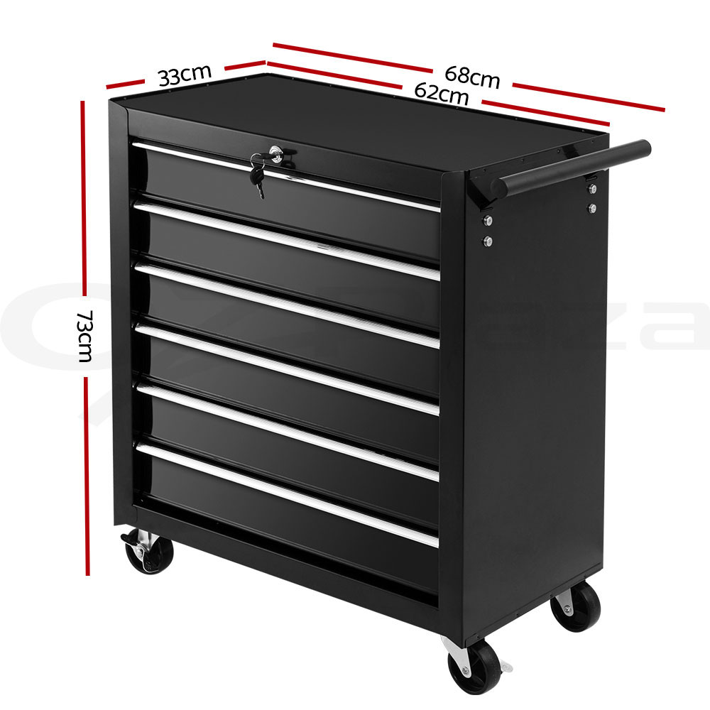 Giantz 5-7 Drawer Tool Box Trolley Cabinet Storage Cart Garage Toolbox Organiser - Picture 44 of 80