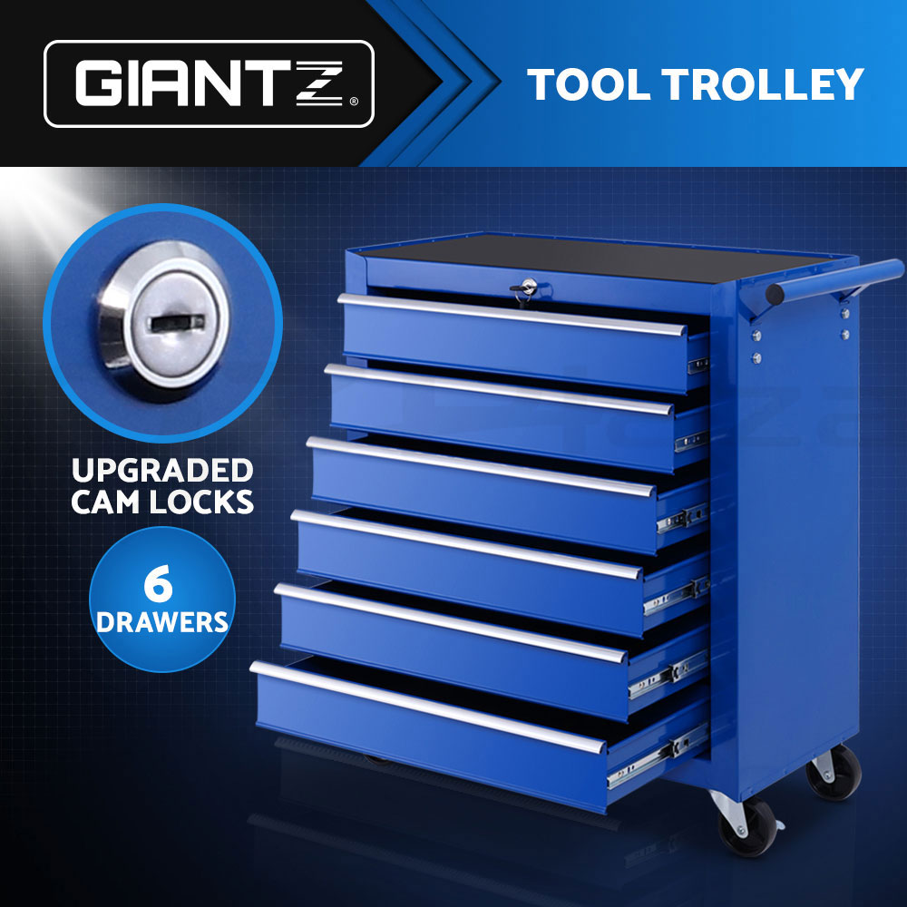 Giantz 5-7 Drawer Tool Box Trolley Cabinet Storage Cart Garage Toolbox Organiser - Picture 45 of 80