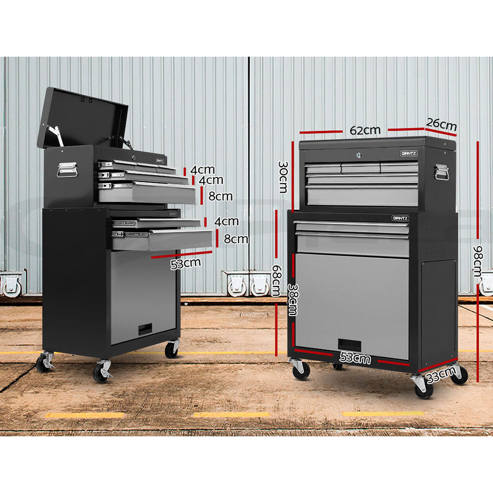 Giantz 3-17 Drawers Tool Box Chest Cabinet Trolley Toolbox Garage Storage Boxes - Picture 45 of 88
