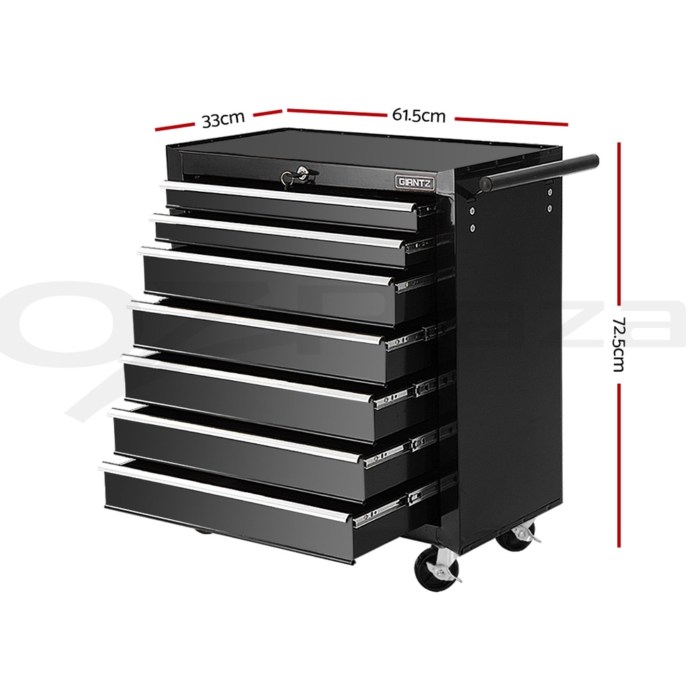 Giantz 5-7 Drawer Tool Box Trolley Cabinet Storage Cart Garage Toolbox Organiser - Picture 62 of 80