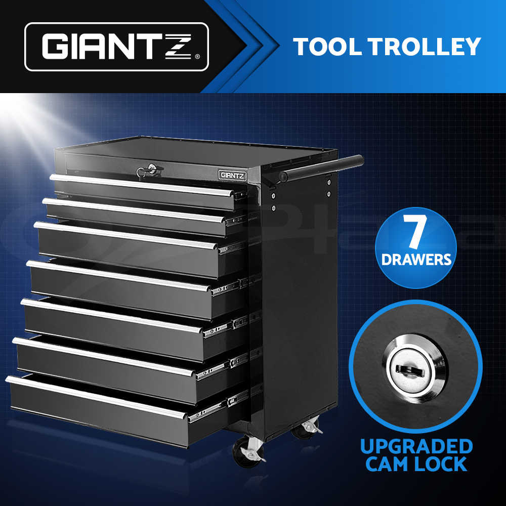 Giantz 5-7 Drawer Tool Box Trolley Cabinet Storage Cart Garage Toolbox Organiser - Picture 54 of 80