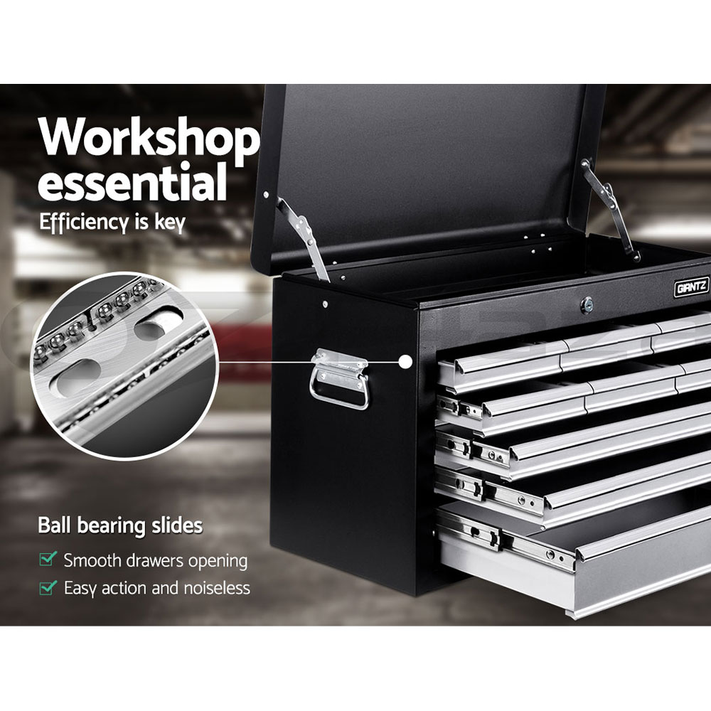 Giantz 9 Drawer Tool Box Chest Cabinet Toolbox Storage Garage Organiser Set - Picture 23 of 42