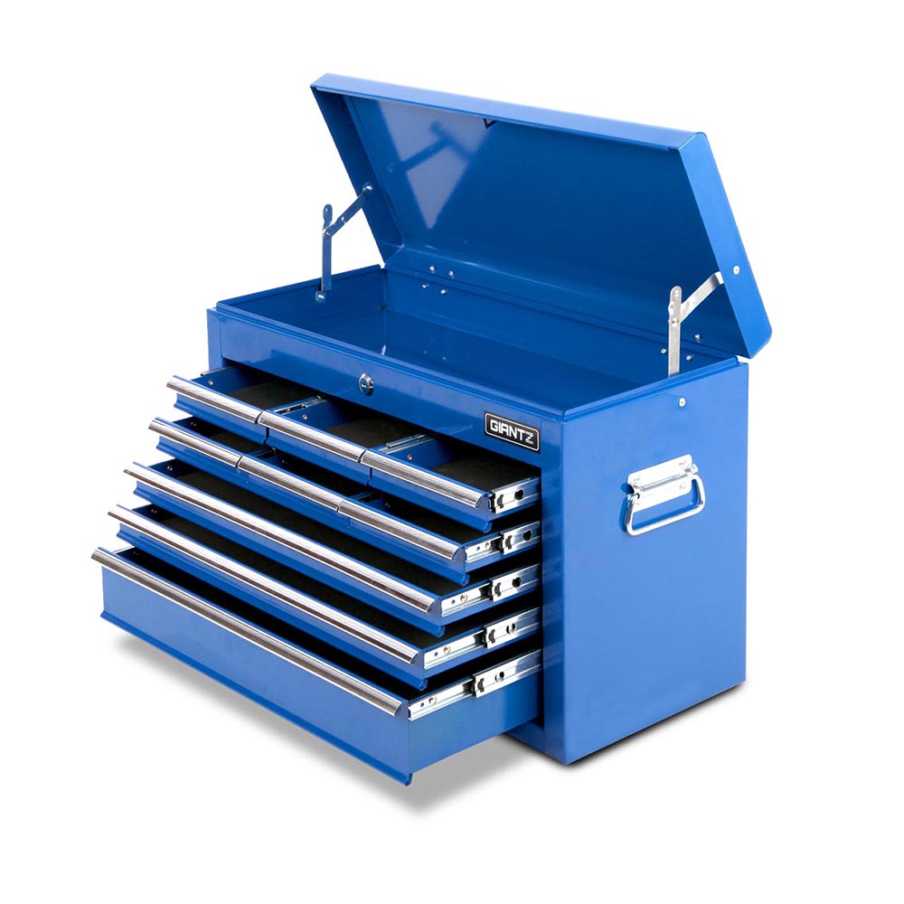 Giantz 9 Drawer Tool Box Chest Cabinet Toolbox Storage Garage Organiser Set - Picture 34 of 42