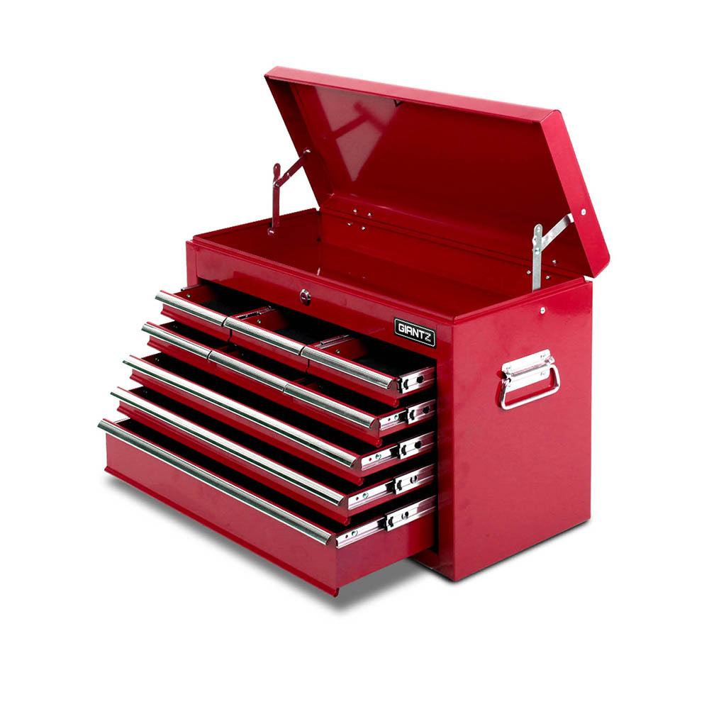 Giantz 9 Drawer Tool Box Chest Cabinet Toolbox Storage Garage Organiser Set - Picture 42 of 42