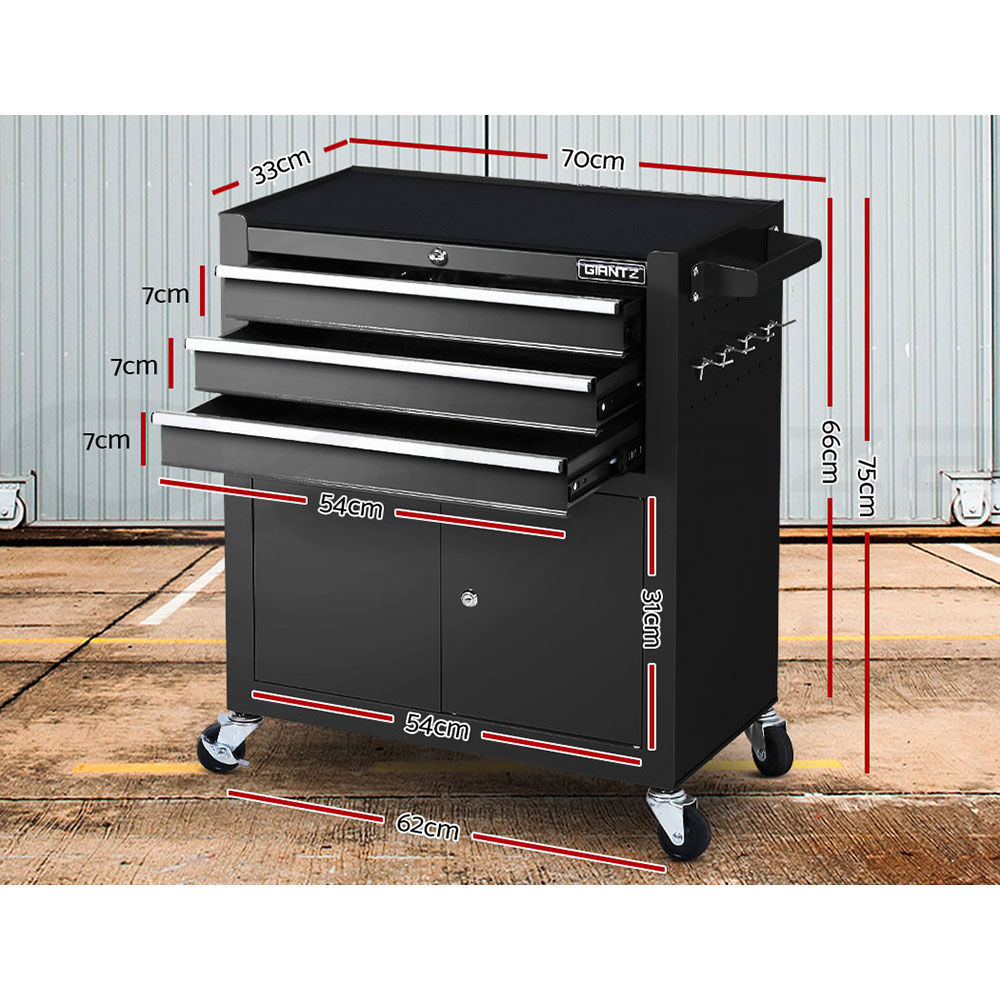 Giantz 3-17 Drawers Tool Box Chest Cabinet Trolley Toolbox Garage Storage Boxes - Picture 24 of 88