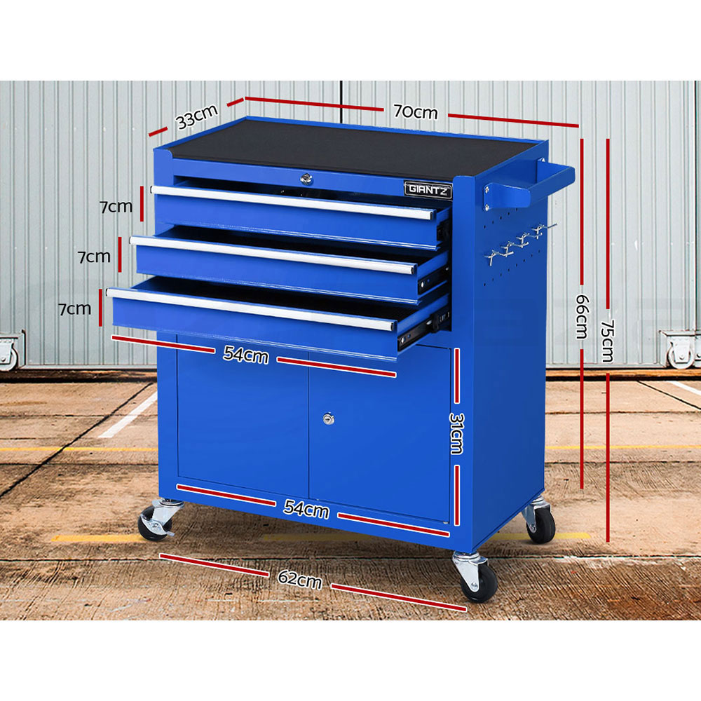 Giantz 3-17 Drawers Tool Box Chest Cabinet Trolley Toolbox Garage Storage Boxes - Picture 59 of 88