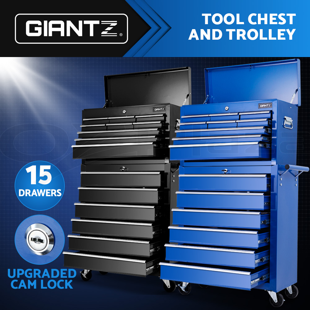 Giantz 3-17 Drawers Tool Box Chest Cabinet Trolley Toolbox Garage Storage Boxes - Picture 52 of 88