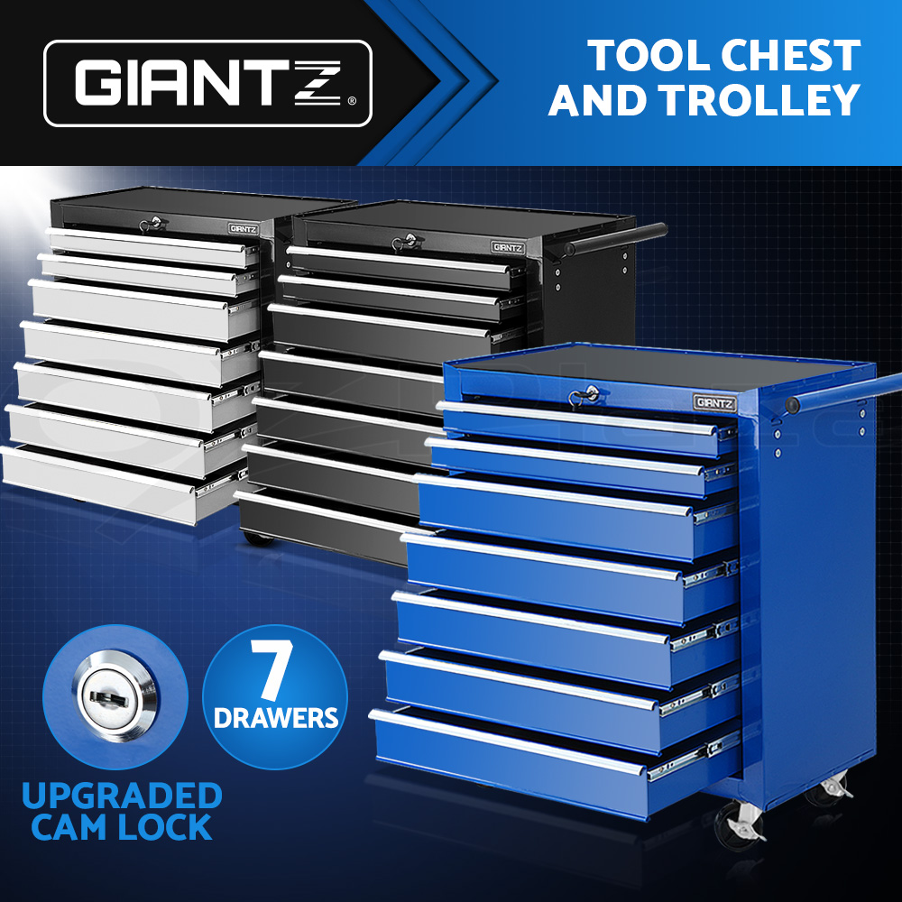 Giantz 3-17 Drawers Tool Box Chest Cabinet Trolley Toolbox Garage Storage Boxes - Picture 67 of 88