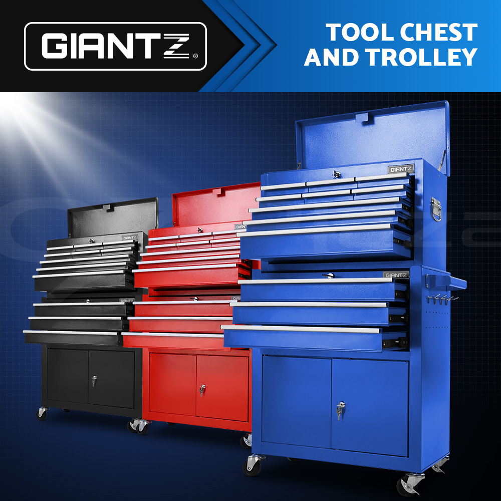 Giantz 3-17 Drawers Tool Box Chest Cabinet Trolley Toolbox Garage Storage Boxes - Picture 47 of 88