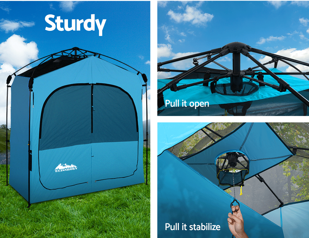 Weisshorn Extra Fast Set Up Camping Shower Tent Outdoor Toilet Change ...