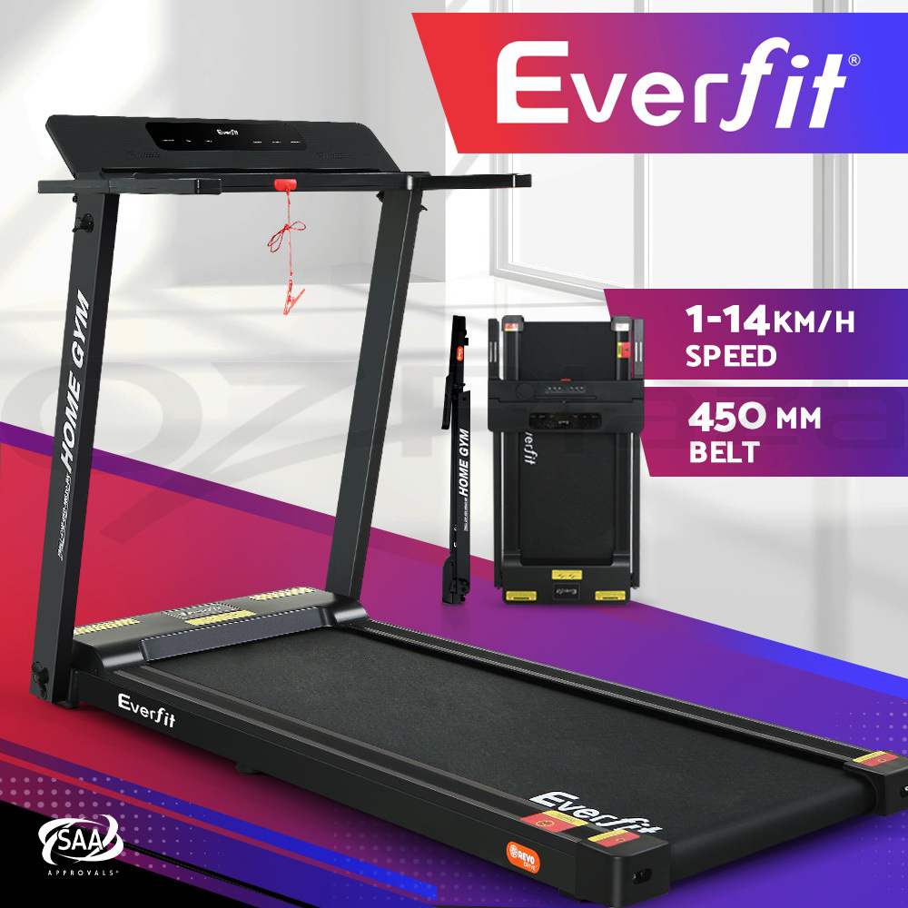 Everfit Treadmill Electric Home Gym Exercise Running Machine Fitness 450MM - Picture 12 of 13