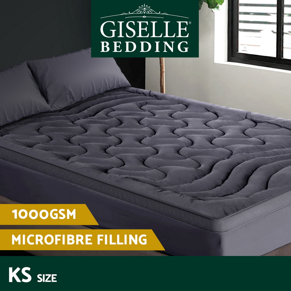 Giselle Bedding Mattress Topper Pillowtop Toppers Protector Mat Cover All Sizes - Picture 35 of 92