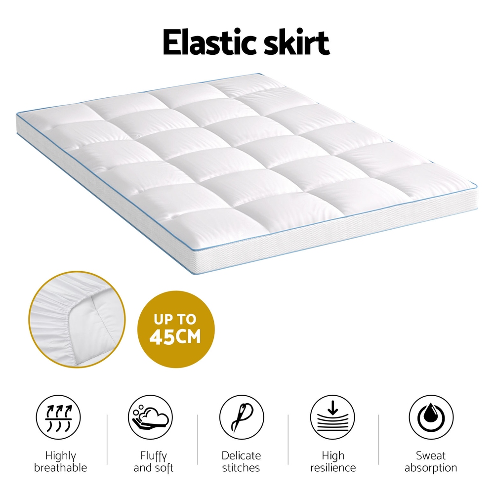 Giselle Bedding Mattress Topper Pillowtop Toppers Protector Mat Cover All Sizes - Picture 74 of 92