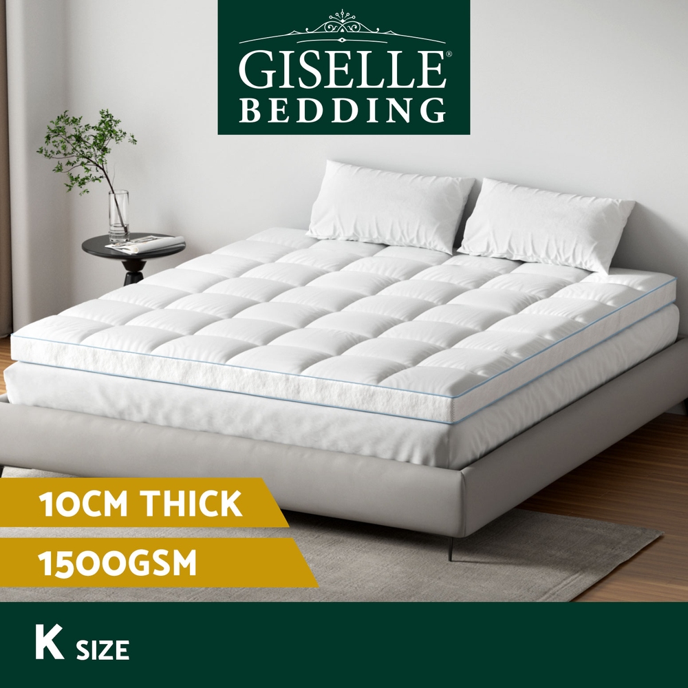 Giselle Bedding Mattress Topper Pillowtop Toppers Protector Mat Cover All Sizes - Picture 77 of 92