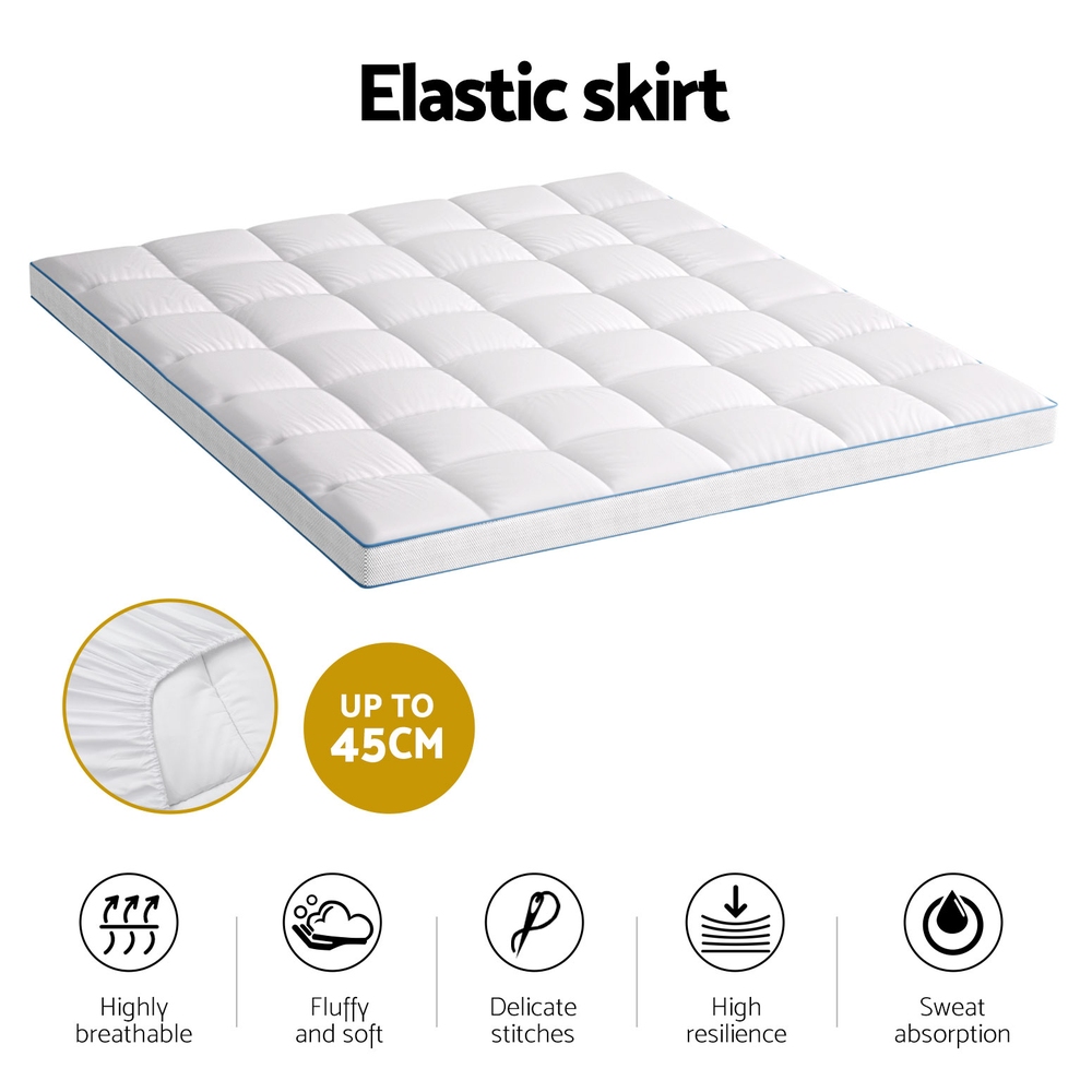 Giselle Bedding Mattress Topper Pillowtop Toppers Protector Mat Cover All Sizes - Picture 82 of 92