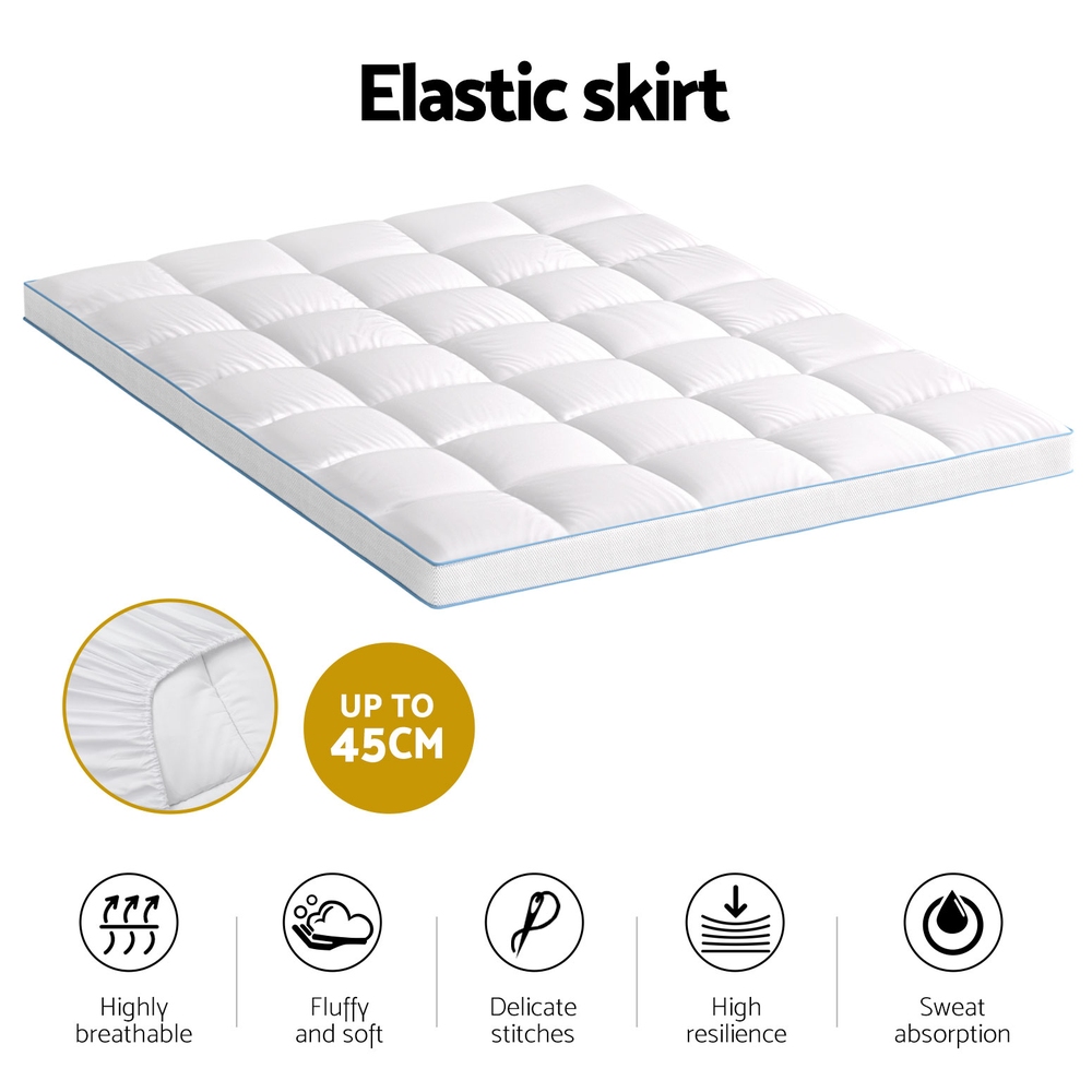 Giselle Bedding Mattress Topper Pillowtop Toppers Protector Mat Cover All Sizes - Picture 90 of 92
