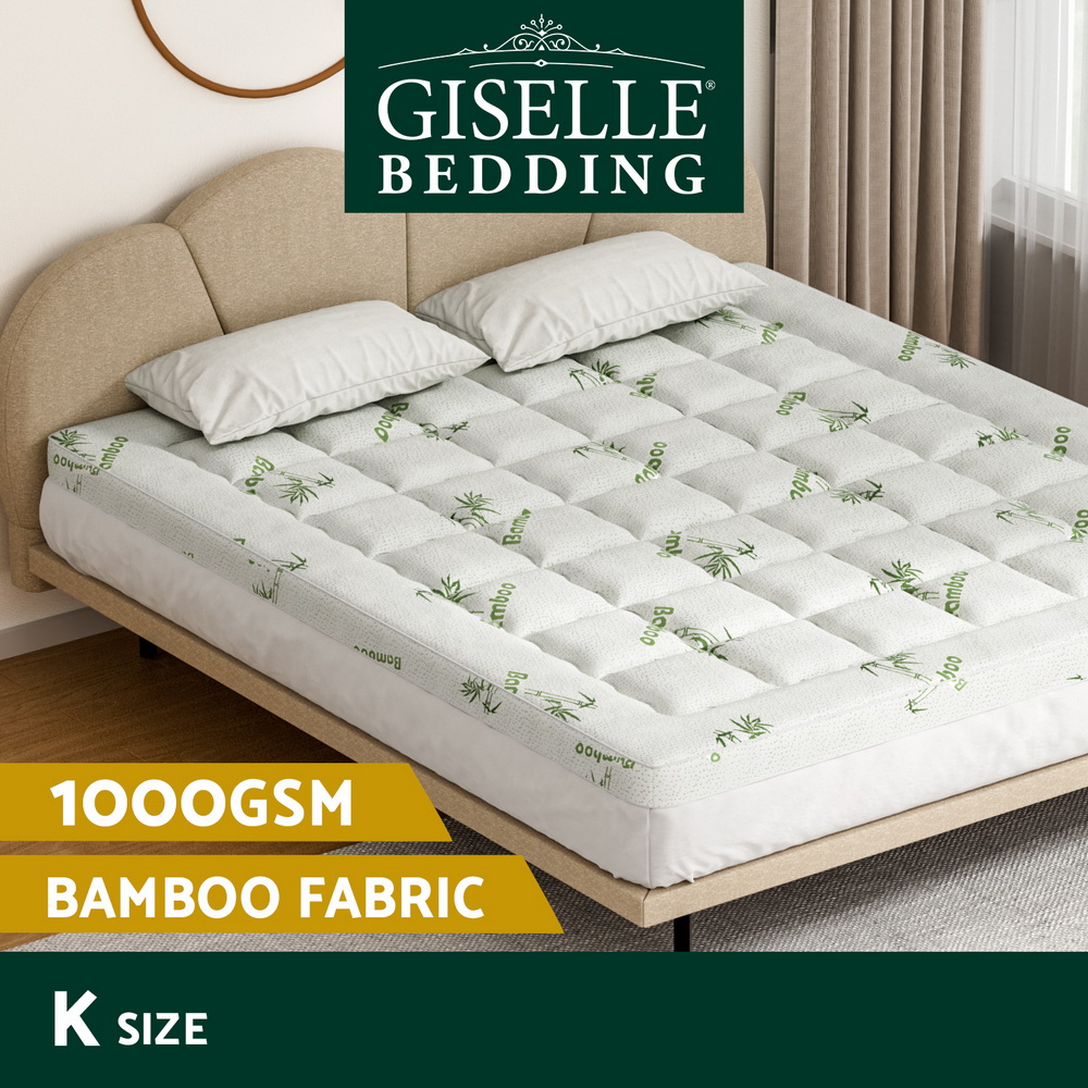 Giselle Bedding Mattress Topper Pillowtop Toppers Protector Mat Cover All Sizes - Picture 61 of 92