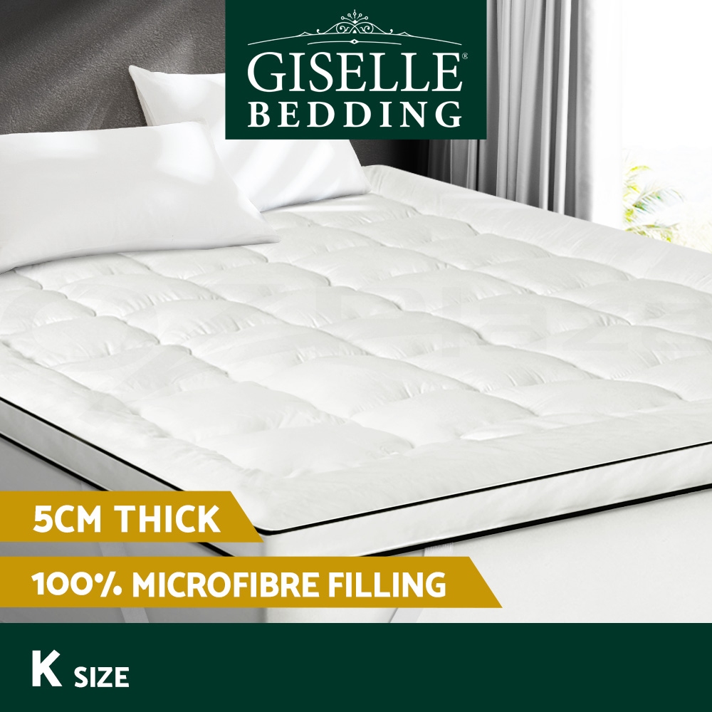 Giselle Bedding Mattress Topper Pillowtop Toppers Protector Mat Cover All Sizes - Picture 11 of 92