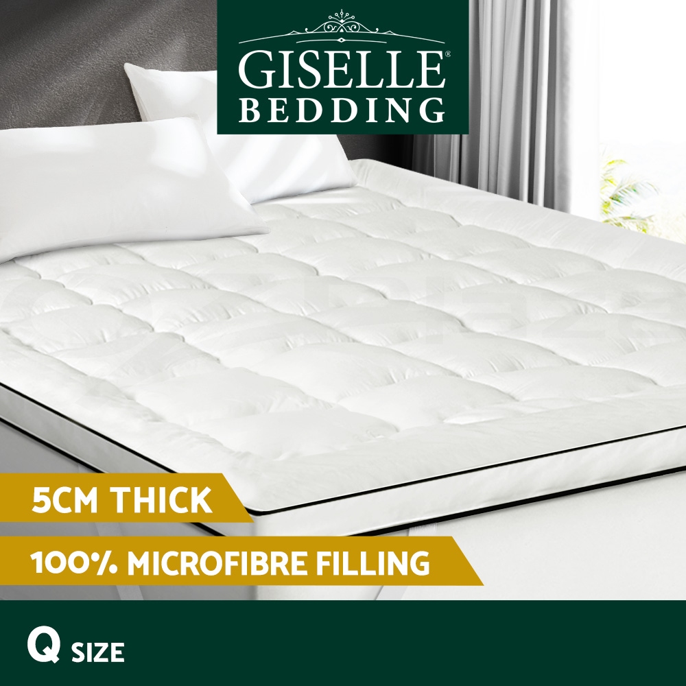 Giselle Bedding Mattress Topper Pillowtop Toppers Protector Mat Cover All Sizes - Picture 15 of 92