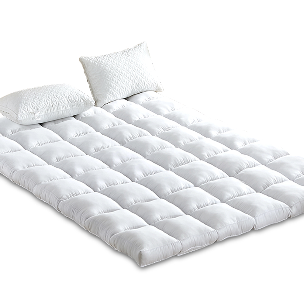 Giselle Bedding Mattress Topper Pillowtop Bamboo Egg Crate Pad