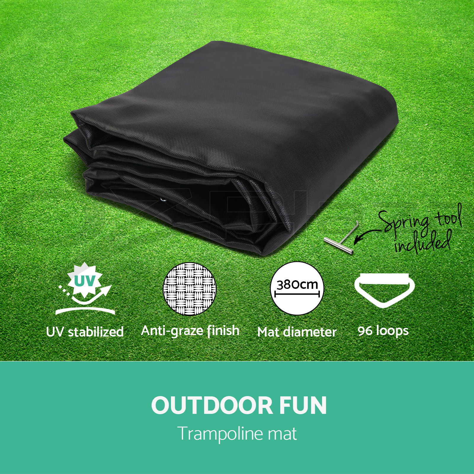 Everfit 14ft Replacement Trampoline Mat Spring Round Spare Part