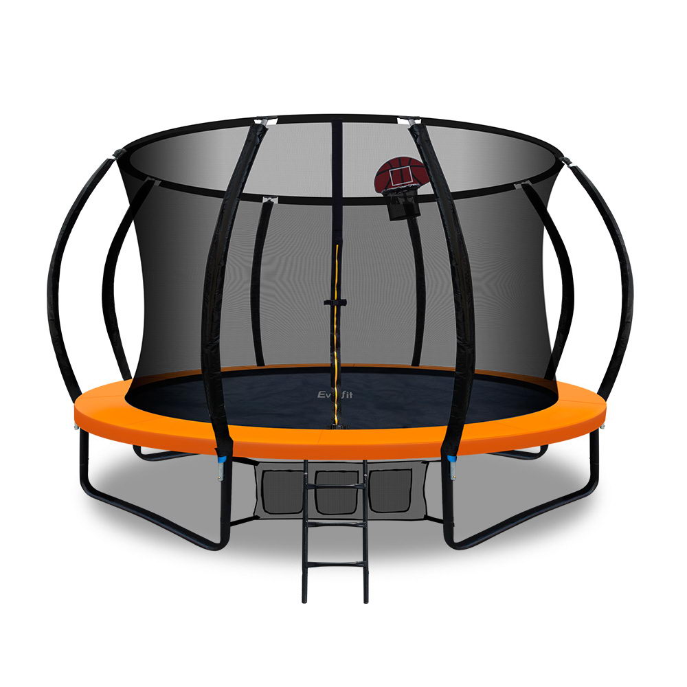 Everfit 8/10/12/14/16FT Trampoline Round Trampolines Basketball set