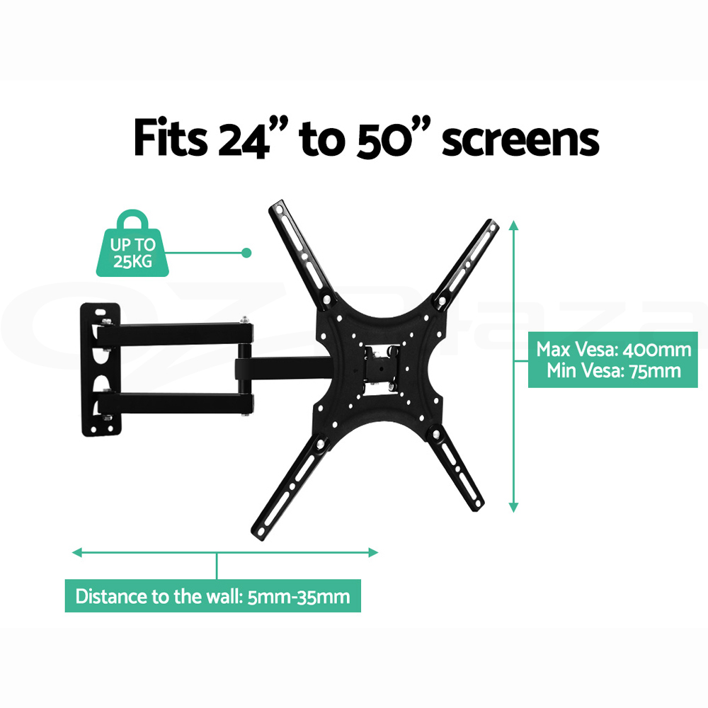 Artiss TV Wall Bracket TV Mount Full Motion Swivel Tilt LCD LED 20-80 Inch - Picture 25 of 42