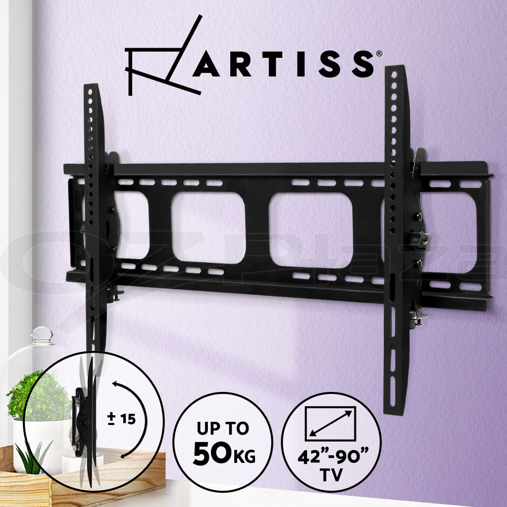 Artiss TV Wall Mount Bracket for 32"-90" LED LCD TVs Tilt Slim Flat Low Profile - Picture 11 of 12