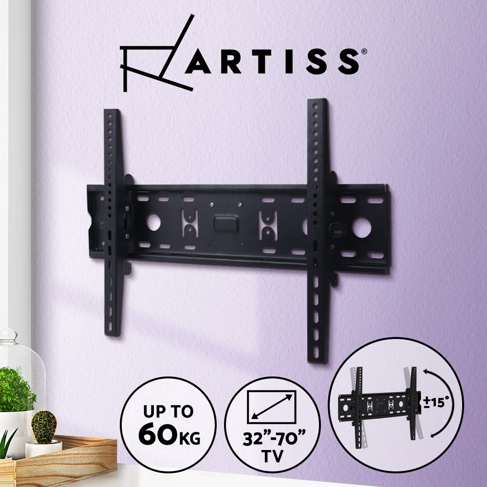 Artiss TV Wall Mount Bracket for 32"-90" LED LCD TVs Tilt Slim Flat Low Profile - Picture 9 of 12