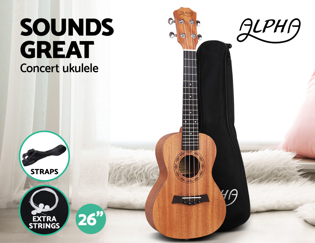 Bass Baritone Ukulele Mahogany Ukelele Uke Hawaii Guitar 30 inch 4 string Rosette Soundhole by Kmise Bass Baritone Ukulele Mahogany Ukelele Uke Hawaii Guitar 30 inch 4 string Rosette Soundhole by Kmise