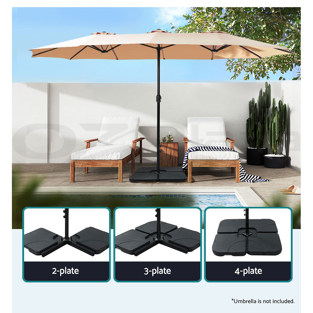 Instahut Outdoor Umbrella 3m Umbrellas Cantilever Beach Garden Sun Deck Patio UV - Picture 73 of 76