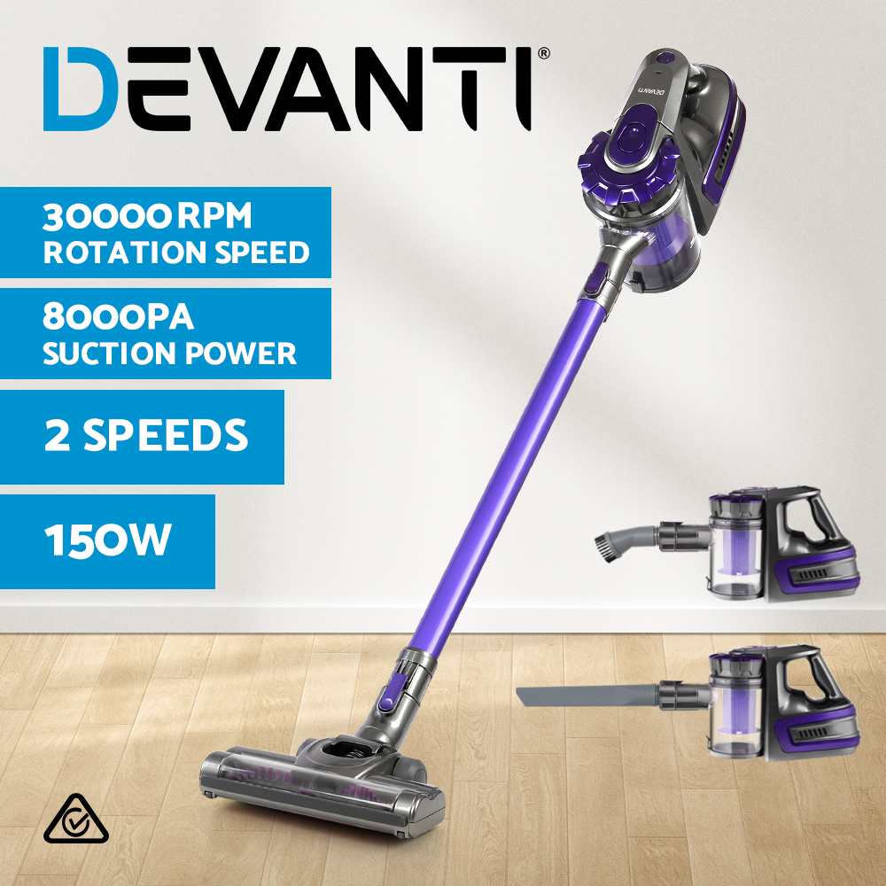 Devanti Handheld Vacuum Cleaner Cordless Bagless Stick Handstick Vac Recharge - Picture 23 of 26