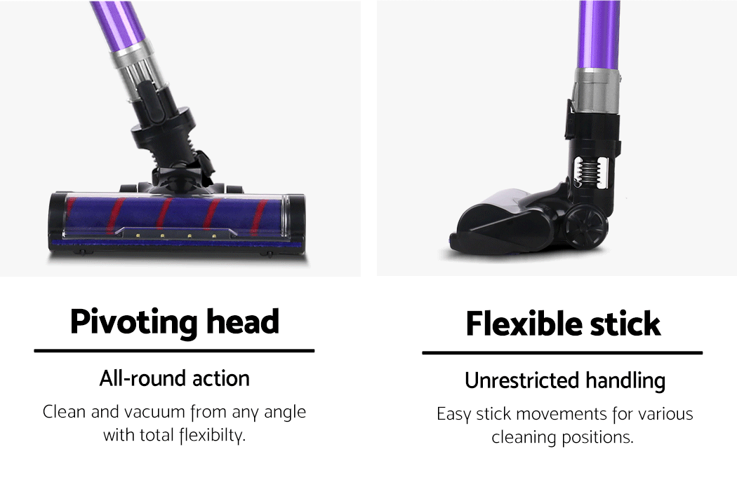 Devanti Handheld Vacuum Cleaner Cordless Stick Bagless Vac Car Recharge