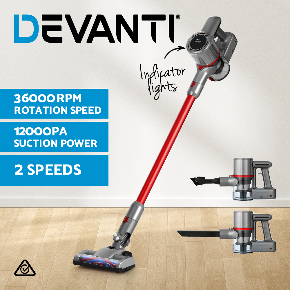 Devanti Handheld Vacuum Cleaner Stick Cordless Bagless Handstick Recharge Vac - Picture 14 of 15