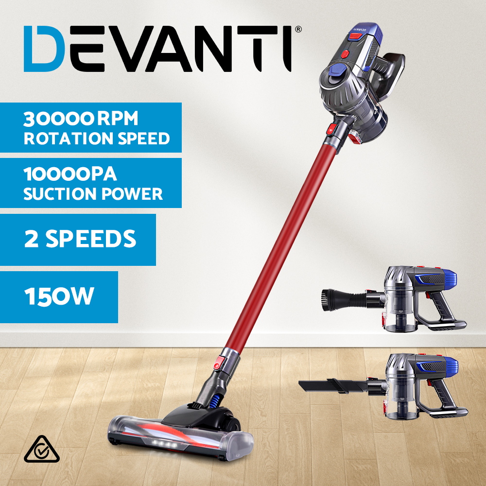 Devanti Handheld Vacuum Cleaner Cordless Bagless Stick Handstick Vac Recharge - Picture 16 of 26
