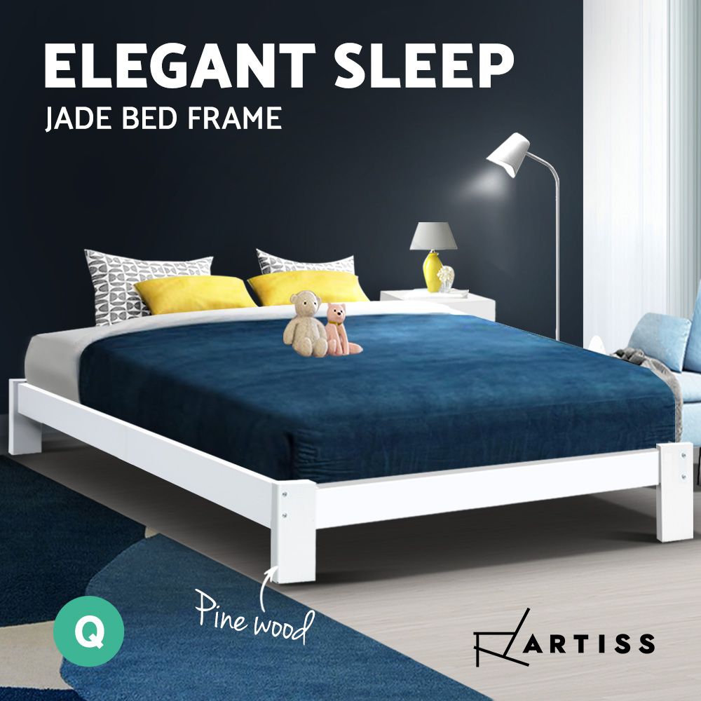 Artiss Bed Frame Bed Base Single Double Full Queen King Size Wooden Frame Timber - Picture 15 of 16