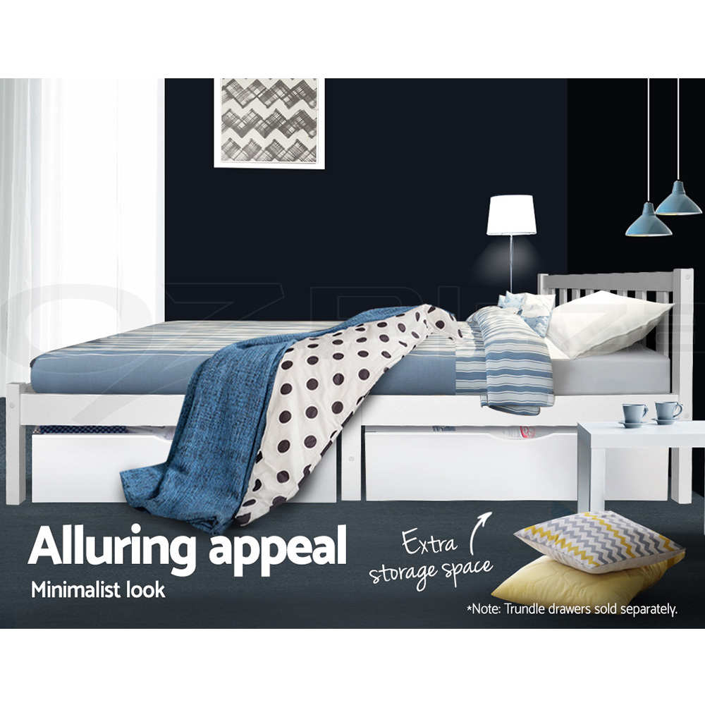 Artiss Bed Frame Wooden Queen Double King Single Full Size Timber Base SOFIE - Picture 28 of 62